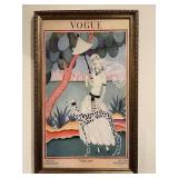Helen Dryden Framed Vogue cover print on wood
