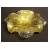 Murano style glass ashtray