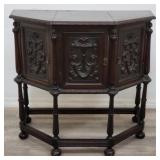 Vintage carved oak cupboard