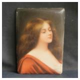 Vintage signed painting on porcelain