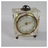Vintage German lucite alarm clock  .