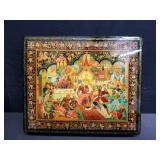 Vintage signed handpainted Russian lacquer boxes