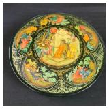 Vintage signed Russian handpainted lacquer box
