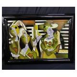 Mixed media  cubismart on board