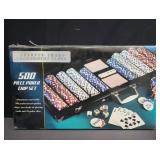 Sharper image tournament class 500 piece poker