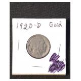 1920-D Buffalo Nickel coin