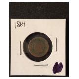 1864 Bronze Indian Head Cent coin