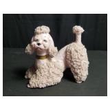 Vintage spaghetti glass poodle figurine
