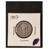 1927 Standing Liberty Silver Quarter coin