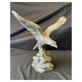 Vintage 925 silver wrapped eagle statue