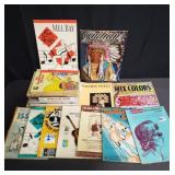 Box of miscellaneous sheet music and books