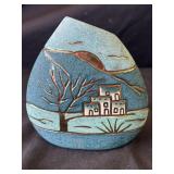 Vintage 24K gold ceramic vase