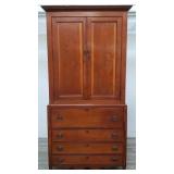 2-piece vintage pine cabinet