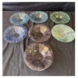 Group of 7 vintage glass bowls