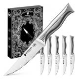 6 steak knives - shark series