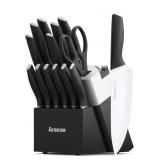 Astercook Knife Set, Kitchen Knives with Block