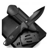 Wolf Survival knife with sheath