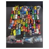 Group of hot wheels toy cars