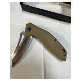 EF pocket knife steel/ brown