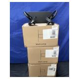 3 sets of wall lamps 2- light black