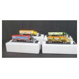 Four Harley Davidson twin tractor trailer