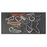 Collection of beaded necklaces