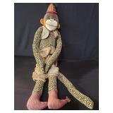 Vintage hugging monkey doll