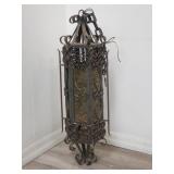 Vintage gothic medieval wrought iron hanging
