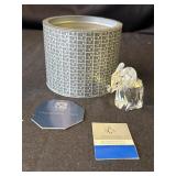 Swarovski silver crystal elephant figurine in box