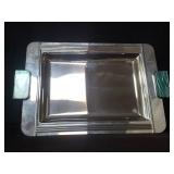 Art deco style silverplated tray by Couzon