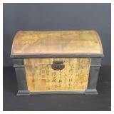 Contemporary paper coated Asian pattern treasure