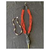 Pair of beaded necklaces