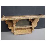 Vintage balinese handpainted alter shelf