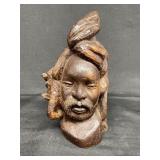 Vintage carved wood Jamaican man