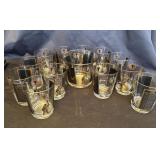 Vintage MCM ice bucket and glasses - sport theme