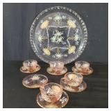 Vintage handpainted Venetian tea set