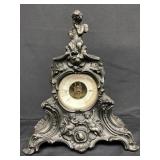 Antique spelter barometer