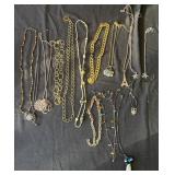 Group of 15 costume jewelry necklaces