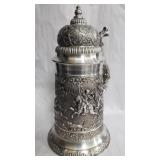 Large Parforce Hunting pewter beer stein