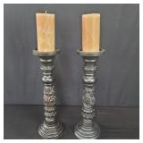 Bombay contemporary composite candle sticks