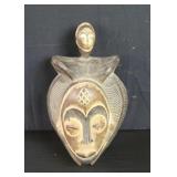 Vintage handcarved wood wall mask