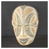 Vintage Carved wood African wall mask