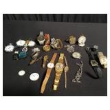 Group of wrist watches, pocket watches, watch