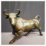 Hollow bronze bull statue