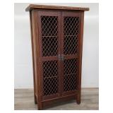 Palecek faux bamboo & rattan cabinet