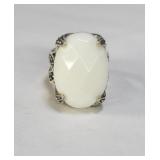 Sterling silver (925) w/white stone