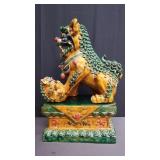 2 piece vintage Asian ceramic foo dogs