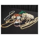 Group of beaded costume jewlery