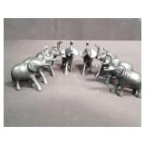 Group of brass elephant placeholder