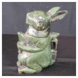 Vintage Jadeite rabbit tea pot